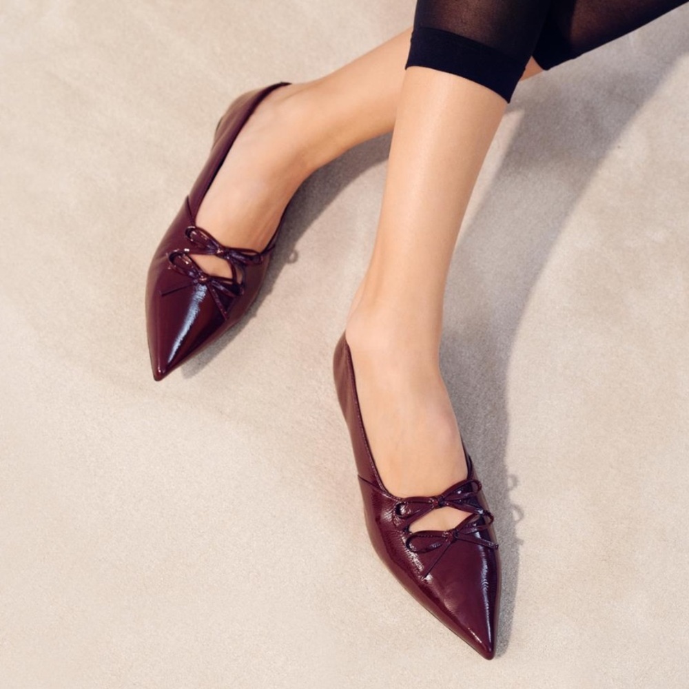 Vagabond Burgundy Flats